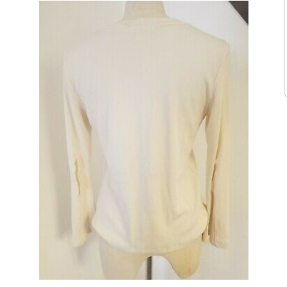 LNA Crewneck Ribbed Sweatshirt Top M Bell Sleeves - Picture 3 of 6